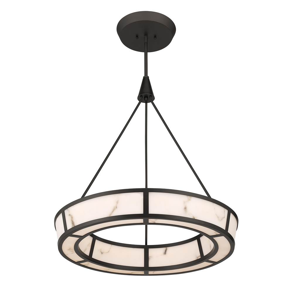 Minka-Lavery 3475-860-L Dark Bronze With Faux Alabaster Velaris 24'' Led Pendant Image 8