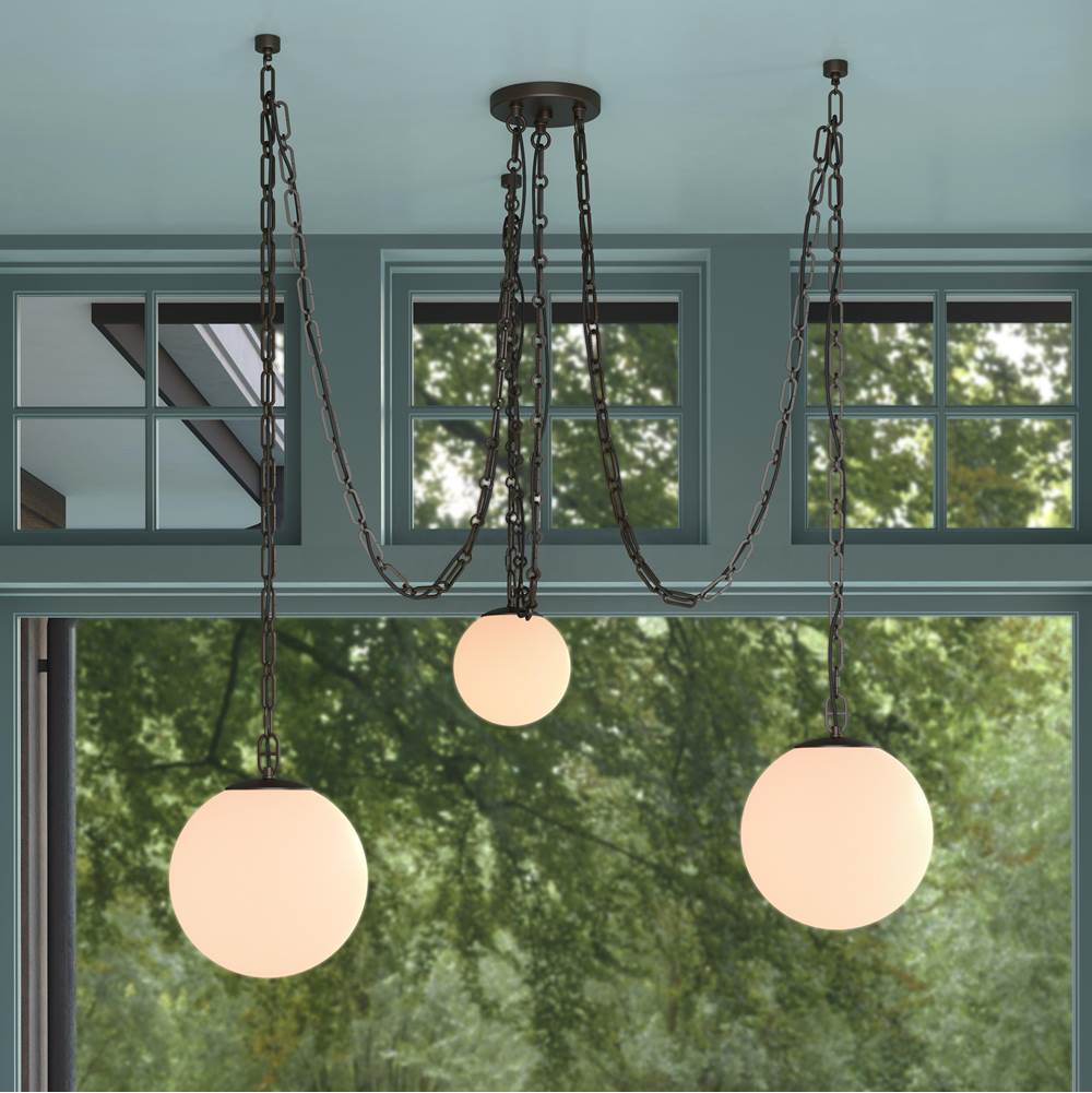 Minka-Lavery 5218-860 Dark Bronze Marbelle 81.75'' 3-light Pendant Image 3