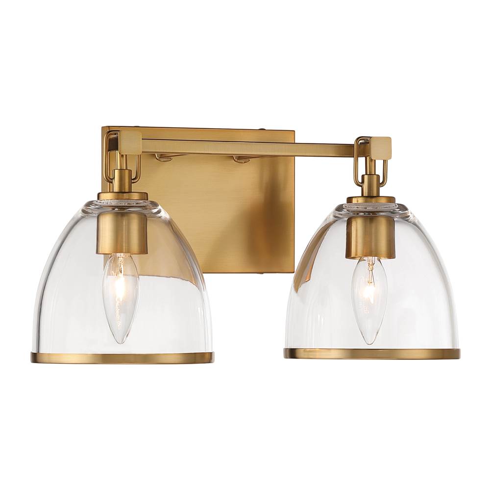 Minka-Lavery 15022-791 Brushed Gold Wynnfrost 15'' Wide 2-light Vanity Image 9