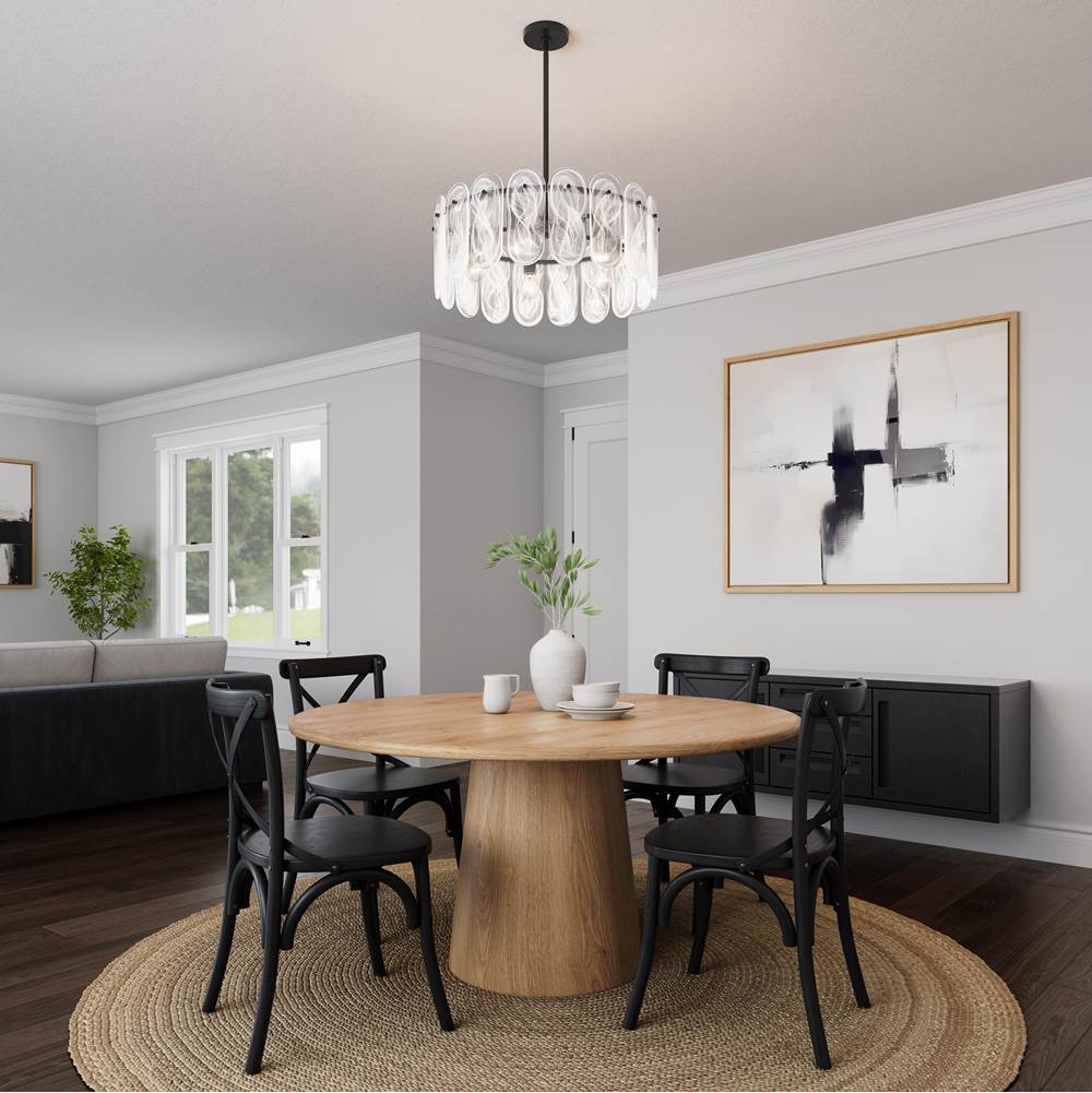 Minka-Lavery 2595-899 Dark Matte Black Oldmill 25'' 5-light Pendant Image 5