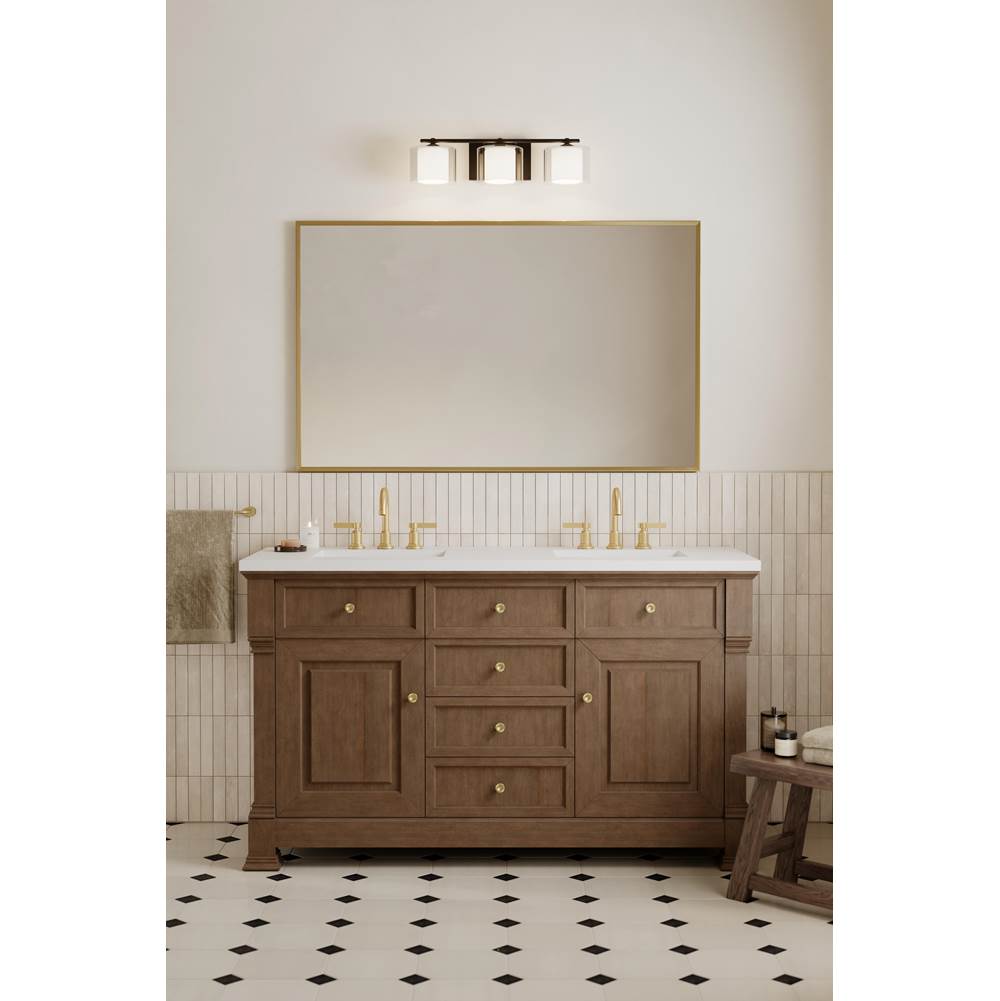 Minka-Lavery 2063-899 Dark Matte Black Seville 22.75'' Wide 3-light Vanity Image 5