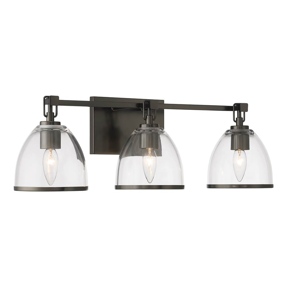 Minka-Lavery 15023-749 Rustic Gun Metal Wynnfrost 24'' Wide 3-light Vanity Image 1
