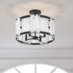 Minka-Lavery 3635-899 Dark Matte Black Veil 19.25'' 4-light Semi-flush Mount Image 4