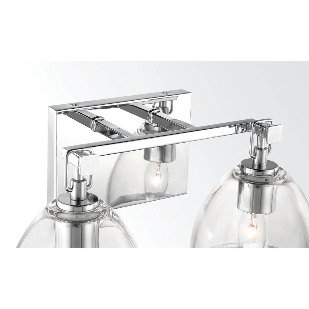 Minka-Lavery 15022-77 Chrome Wynnfrost 15'' Wide 2-light Vanity Image 6