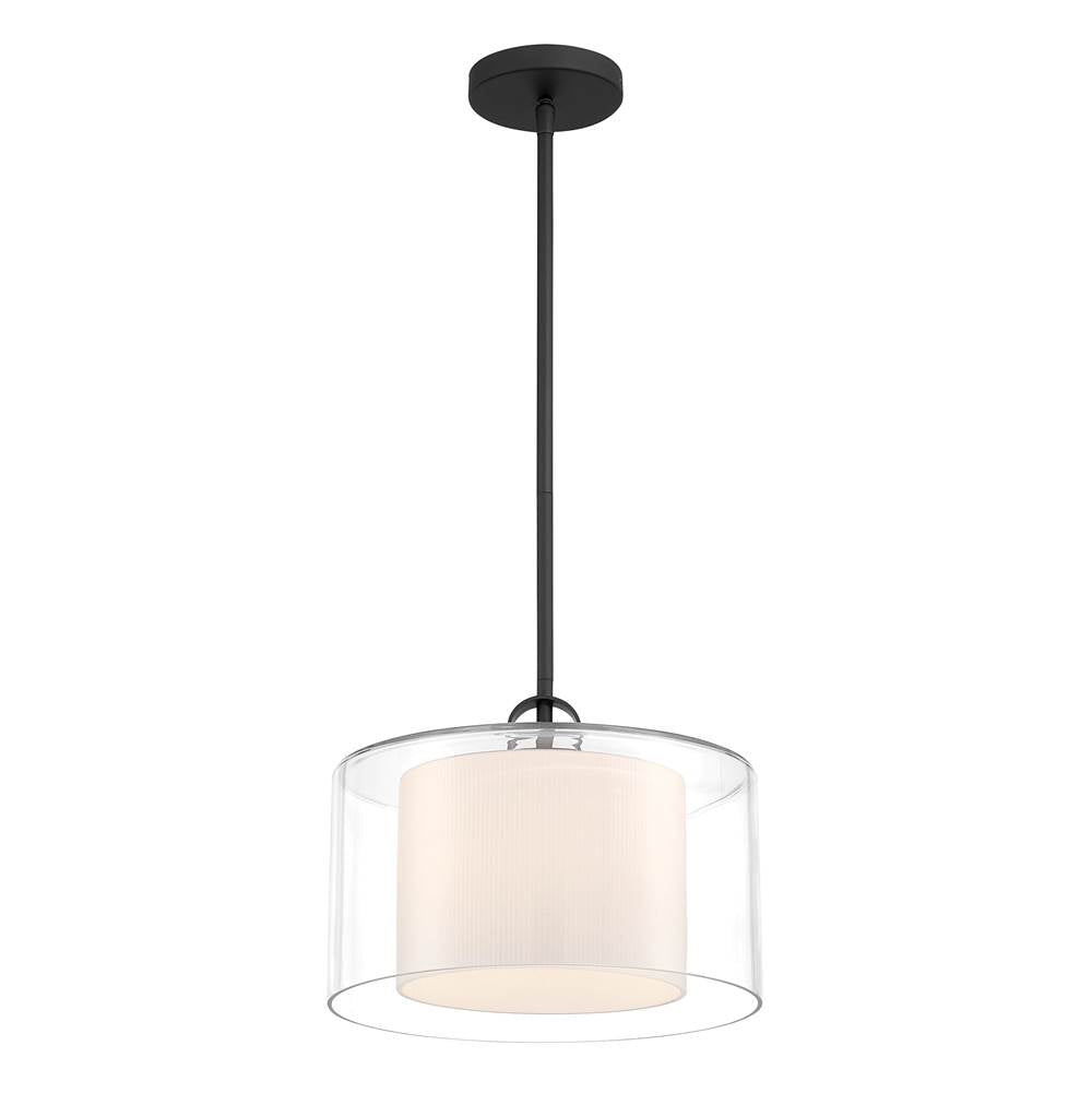 Minka-Lavery 2066-899 Dark Matte Black Seville 12.75'' 1-light Convertible Pendant/semi-flush Mount Image 9