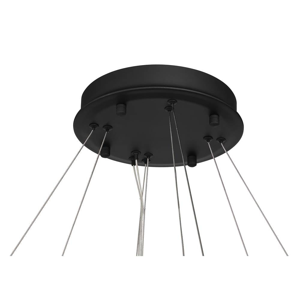 Minka-Lavery 2419-899-L Dark Matte Black Sevryn 44.5'' Led Chandelier Image 5