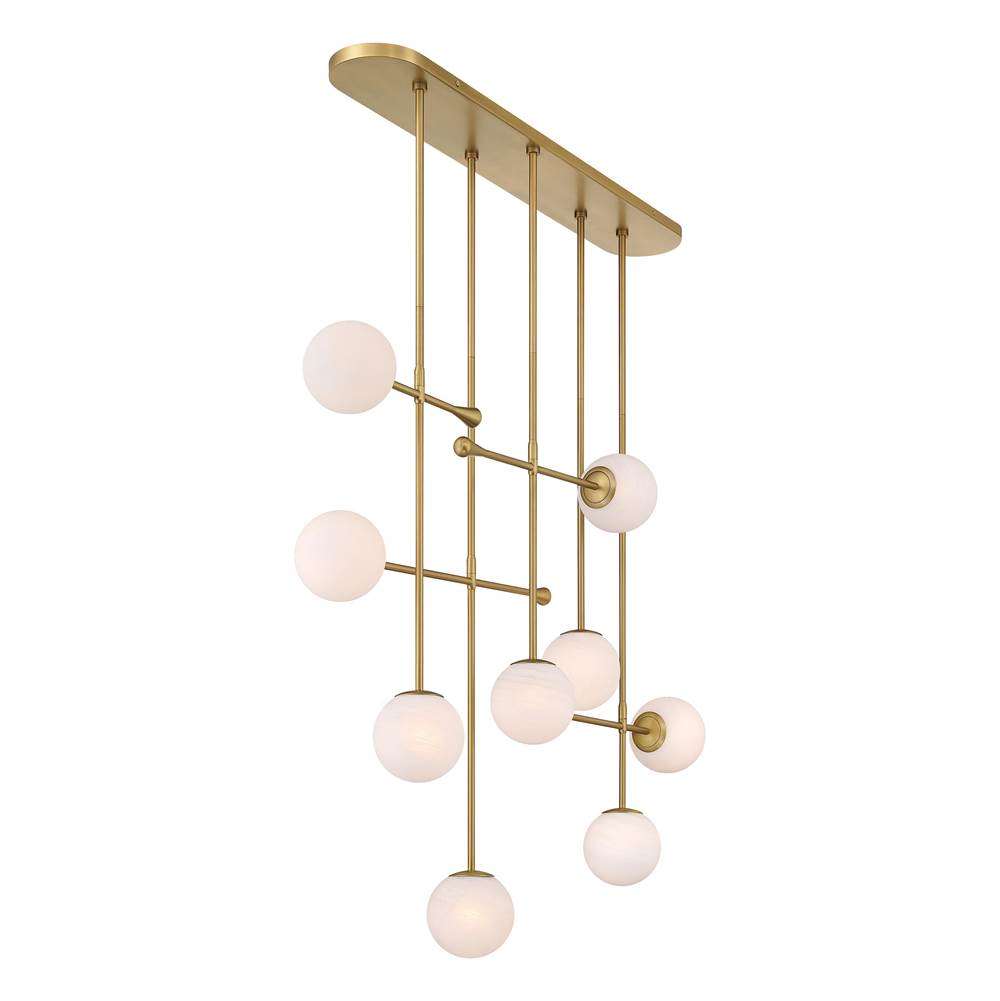 Minka-Lavery 10149-732 Legacy Brass Ursolus 43.5'' 9-light Linear Chandelier Image 8