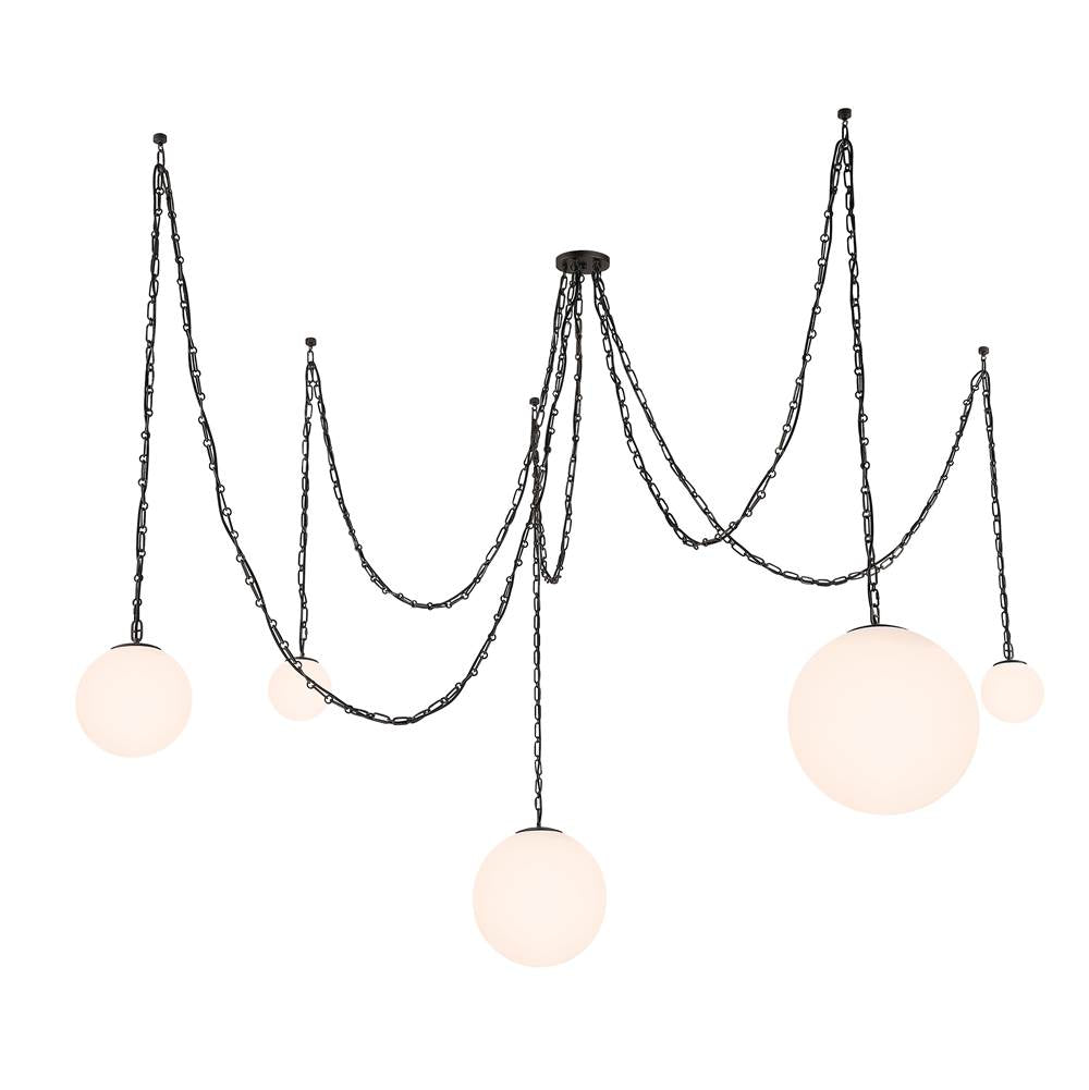 Minka-Lavery 5219-860 Dark Bronze Marbelle 84.5'' 5-light Pendant Image 8