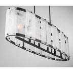 Minka-Lavery 3639-899 Dark Matte Black Veil 48'' 6-light Linear Chandelier Image 6