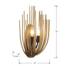 Minka-Lavery 16202-876 Legacy Brass With Dark Matte Black Florenza 14'' High 2-light Wall Sconce Image 3
