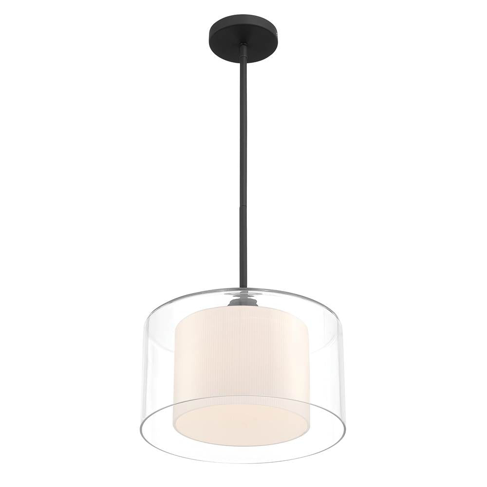 Minka-Lavery 2066-899 Dark Matte Black Seville 12.75'' 1-light Convertible Pendant/semi-flush Mount Image 8