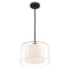 Minka-Lavery 2066-899 Dark Matte Black Seville 12.75'' 1-light Convertible Pendant/semi-flush Mount Image 8