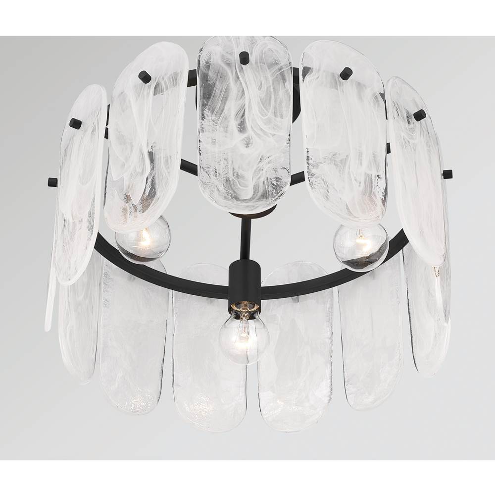Minka-Lavery 2596-899 Dark Matte Black Oldmill 18.25'' 3-light Semi-flush Mount Image 5