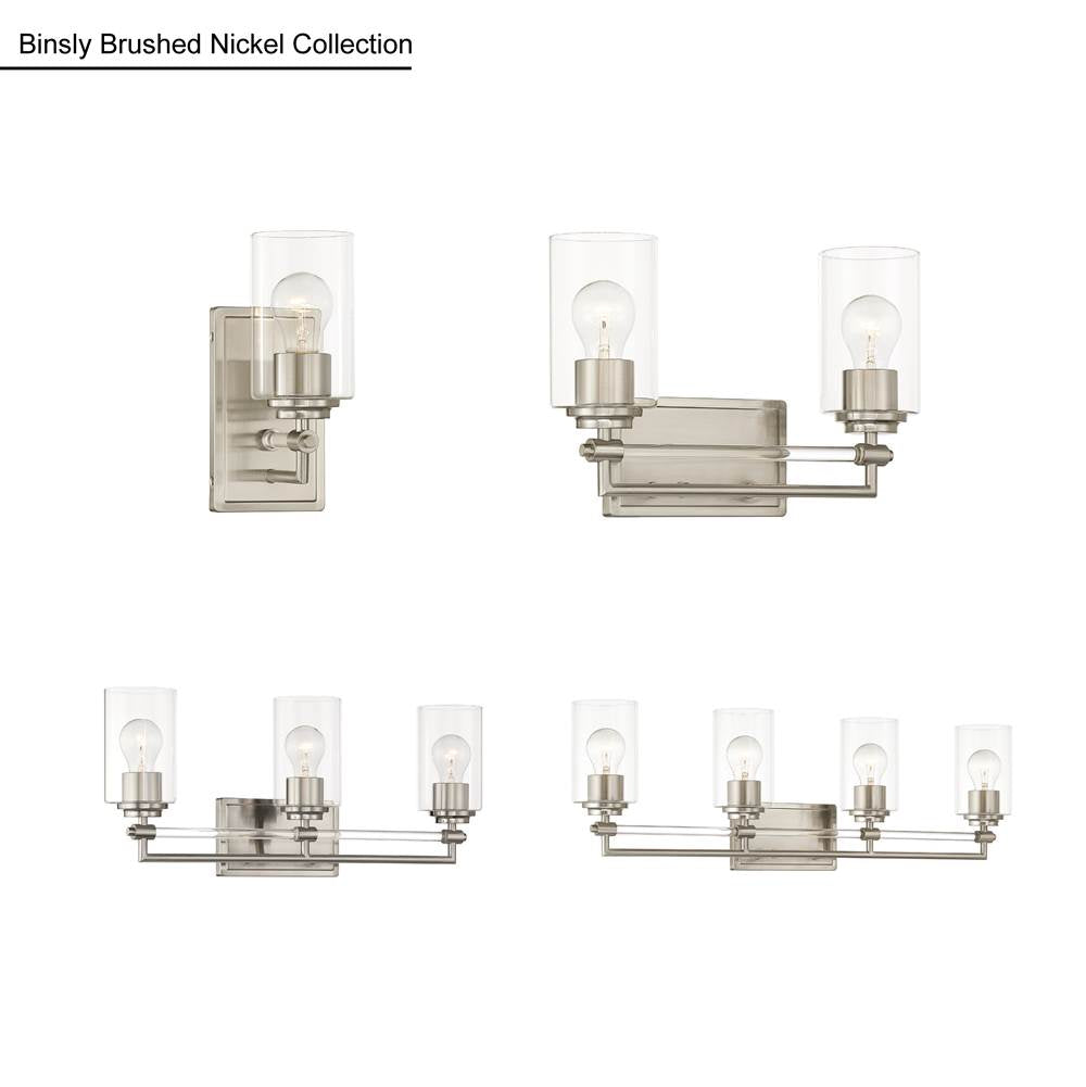 Minka-Lavery 2642-84 Brushed Nickel Binsly 15.75'' Wide 2-light Vanity Image 2
