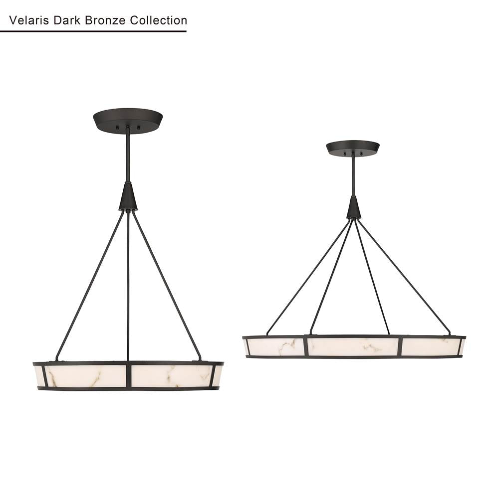Minka-Lavery 3476-860-L Dark Bronze Velaris 36.25'' Led Pendant Image 2