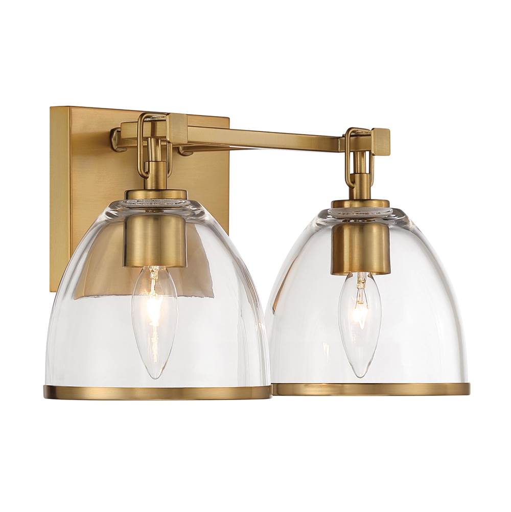 Minka-Lavery 15022-791 Brushed Gold Wynnfrost 15'' Wide 2-light Vanity Image 8