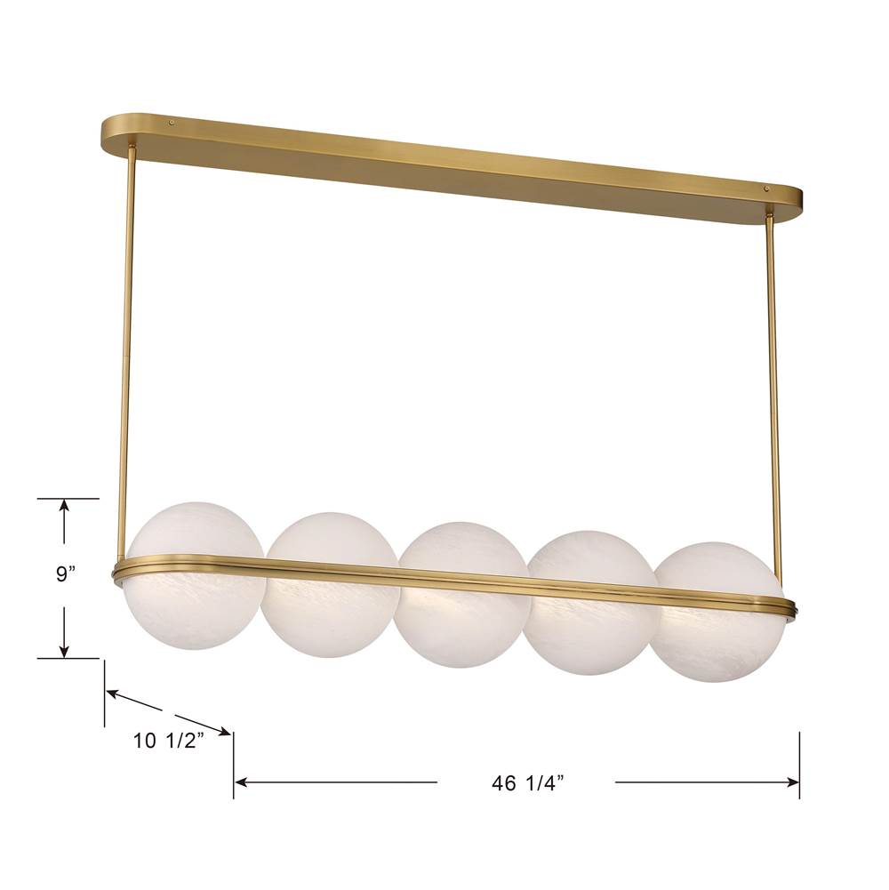 Minka-Lavery 10157-732-L Legacy Brass Vanderlane 46.25'' Led Linear Chandelier Image 2