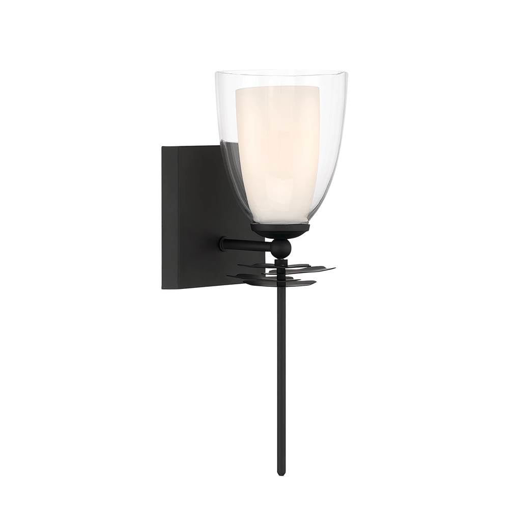 Minka-Lavery 10251-899 Dark Matte Black Elowen 14.25'' High 1-light Bath Sconce Image 7