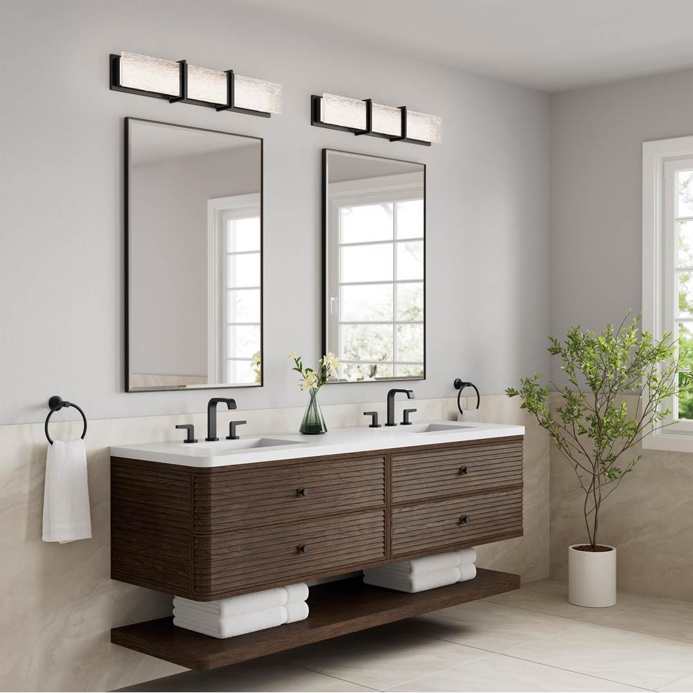 Minka-Lavery 5664-899-L Dark Matte Black Lumina 30.5'' Wide Led Bath Bar Image 5