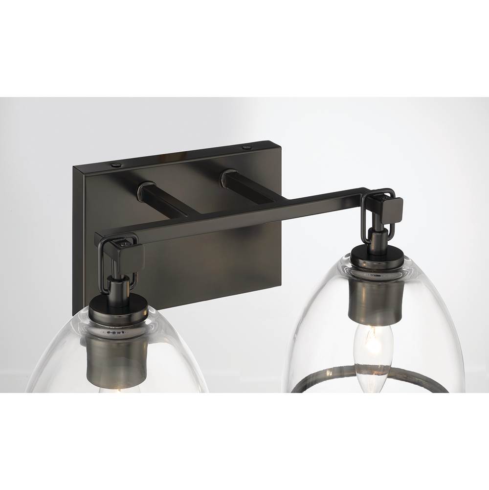 Minka-Lavery 15022-749 Rustic Gun Metal Wynnfrost 15'' Wide 2-light Vanity Image 6