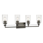 Minka-Lavery 2644-749 Rustic Gun Metal Binsly 32'' Wide 4-light Vanity Image 8