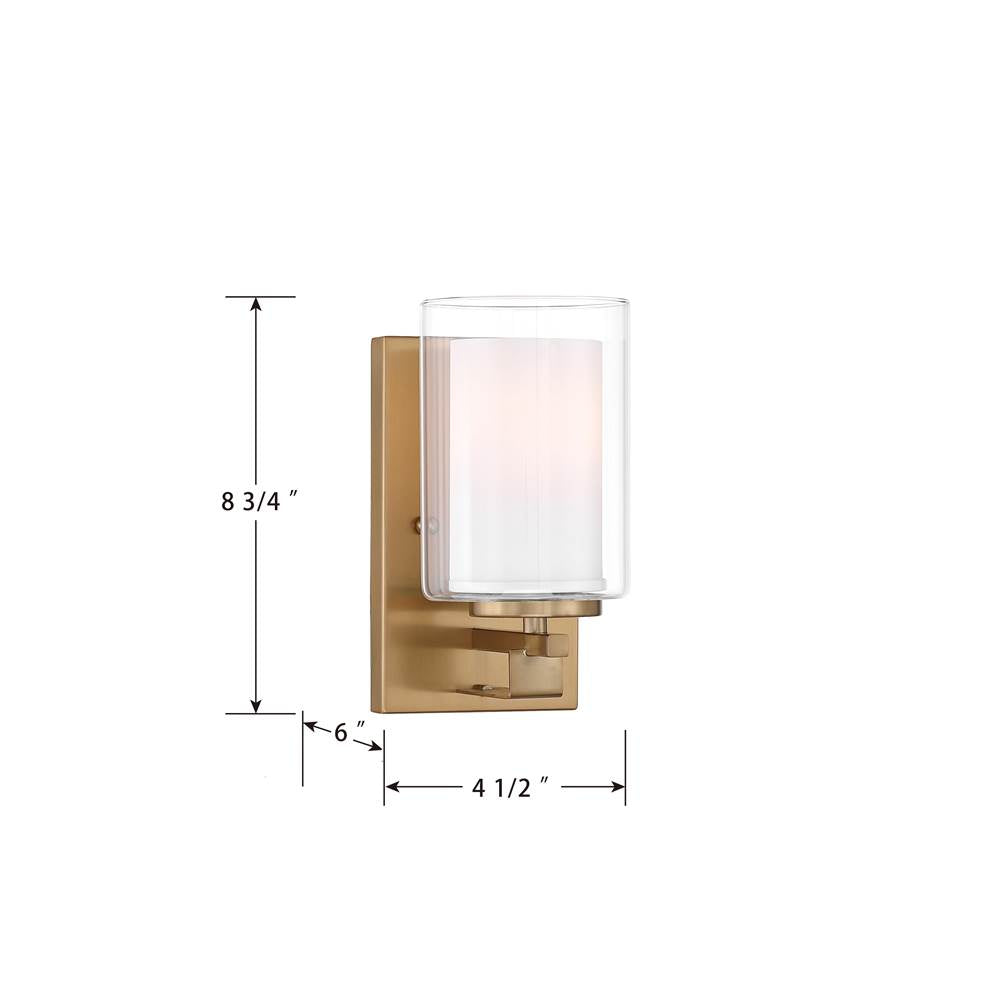 Minka-Lavery 6101-791 Brushed Gold Parsons Studio 8.75'' High 1-light Bath Sconce Image 3