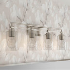 Minka-Lavery 2644-84 Brushed Nickel Binsly 32'' Wide 4-light Vanity Image 4