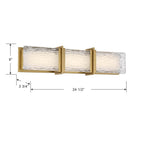 Minka-Lavery 5663-732-L Legacy Brass Lumina 24.5'' Wide Led Bath Bar Image 3