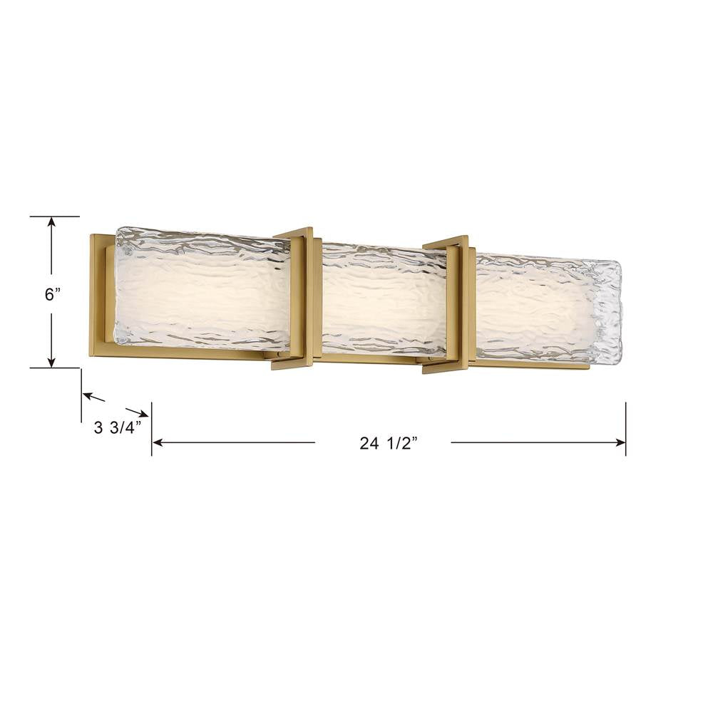Minka-Lavery 5663-732-L Legacy Brass Lumina 24.5'' Wide Led Bath Bar Image 3