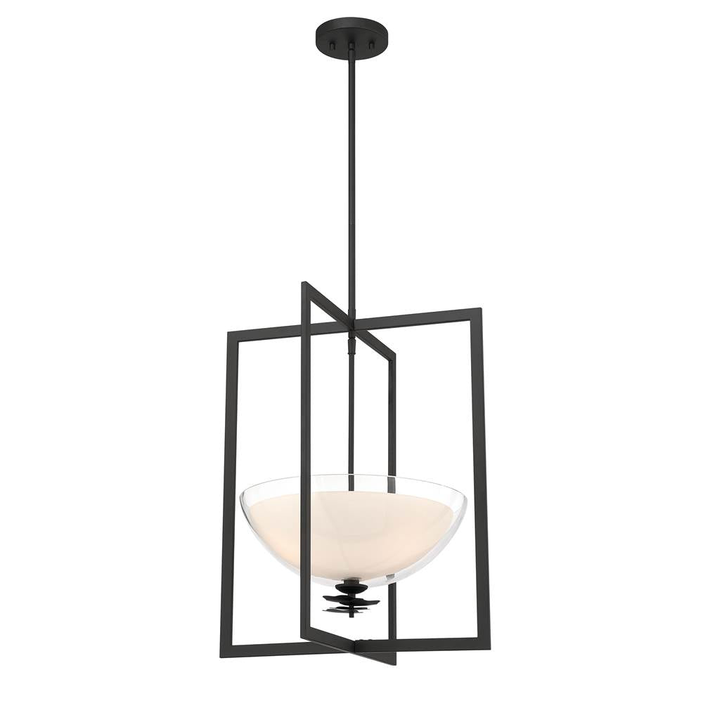 Minka-Lavery 10256-899 Dark Matte Black Elowen 18'' 3-light Pendant Image 8