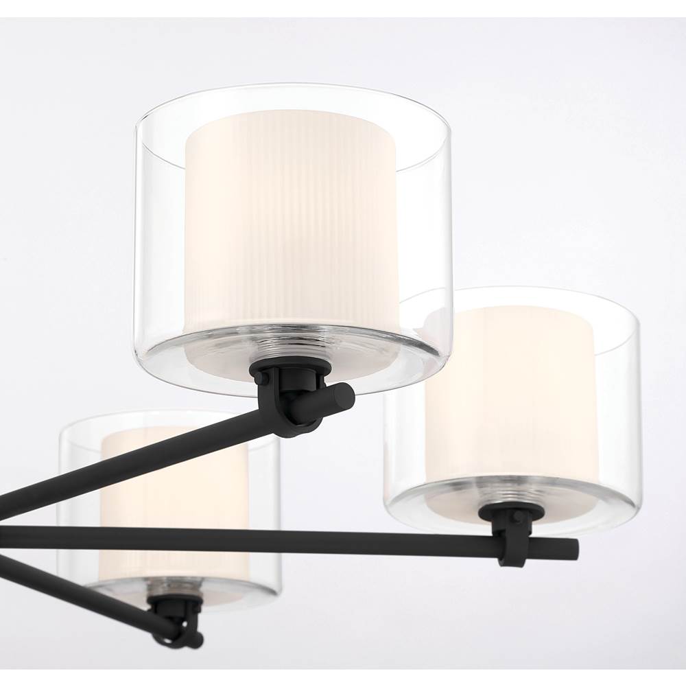 Minka-Lavery 2065-899 Dark Matte Black Seville 32'' 6-light Chandelier Image 7