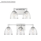 Minka-Lavery 15022-77 Chrome Wynnfrost 15'' Wide 2-light Vanity Image 2