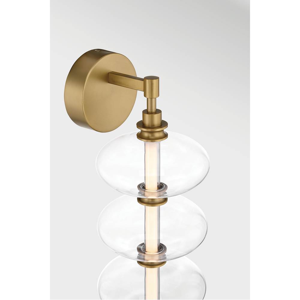 Minka-Lavery 10522-732-L Legacy Brass Bollavino 18.5'' High Led Wall Sconce Image 6