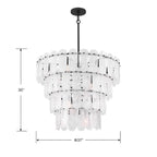 Minka-Lavery 2250-899 Dark Matte Black Oldmill 37'' 15-light Pendant Image 3
