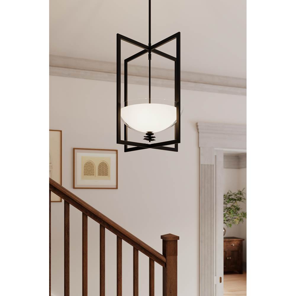 Minka-Lavery 10256-899 Dark Matte Black Elowen 18'' 3-light Pendant Image 2