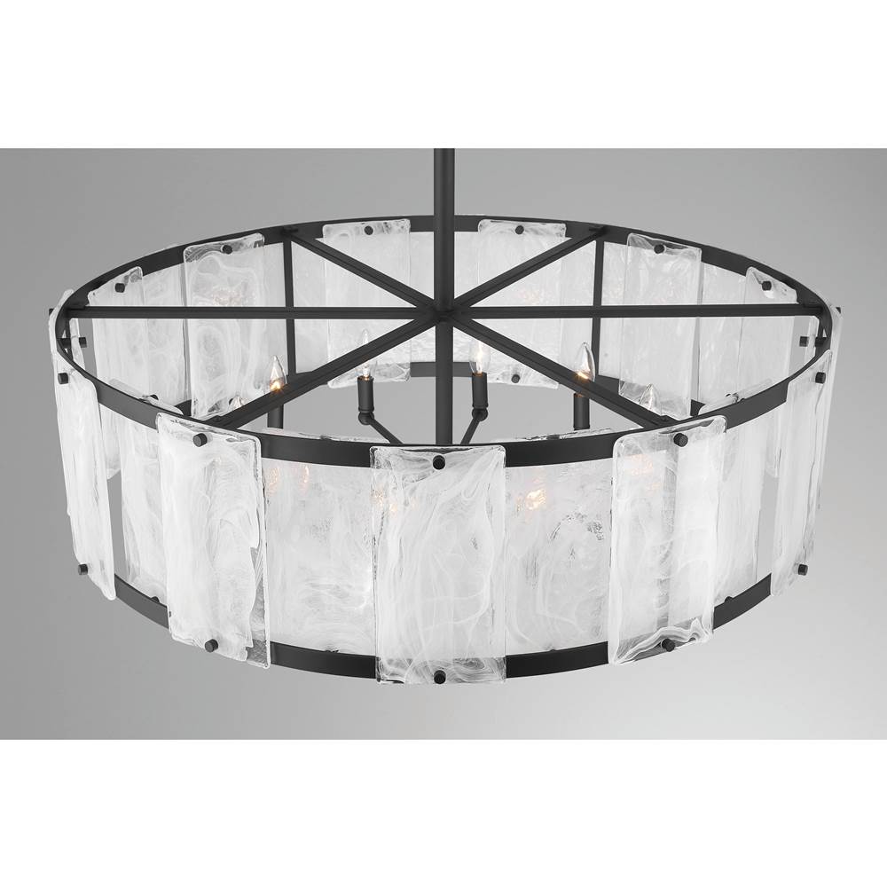 Minka-Lavery 3638-899 Dark Matte Black Veil 37.5'' 10-light Pendant Image 6