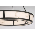Minka-Lavery 3475-860-L Dark Bronze With Faux Alabaster Velaris 24'' Led Pendant Image 6