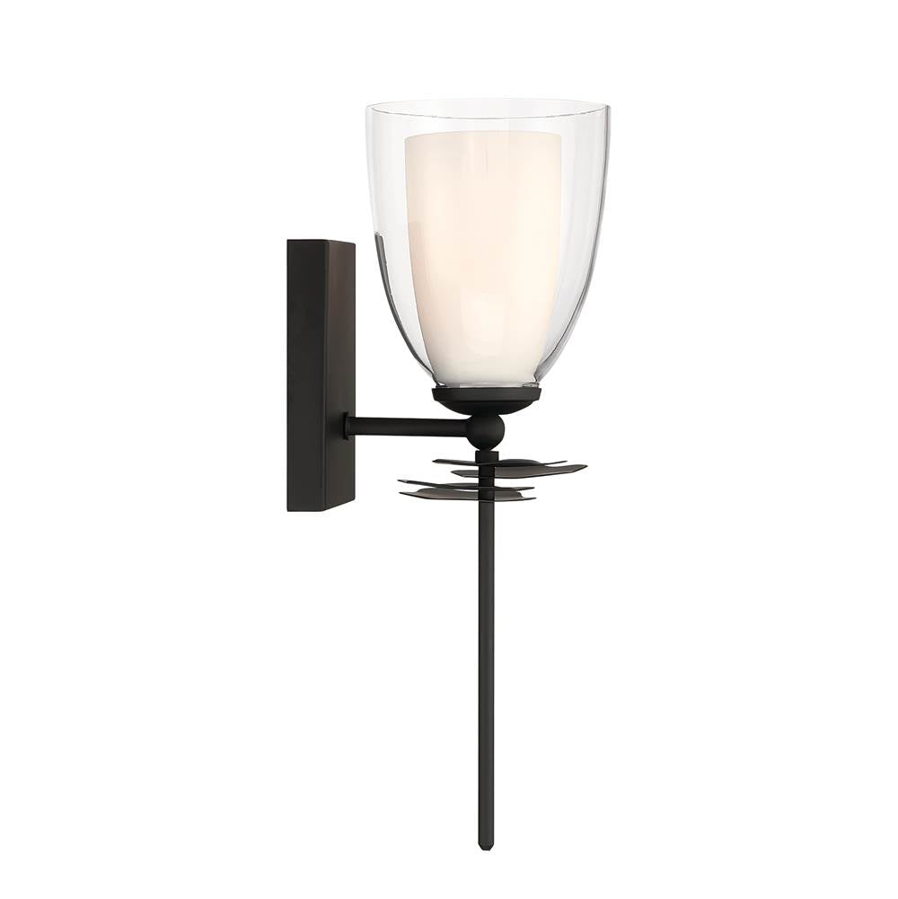 Minka-Lavery 10251-899 Dark Matte Black Elowen 14.25'' High 1-light Bath Sconce Image 6