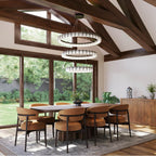 Minka-Lavery 2410-899-L Dark Matte Black Sevryn 44.5'' Led Chandelier Image 4