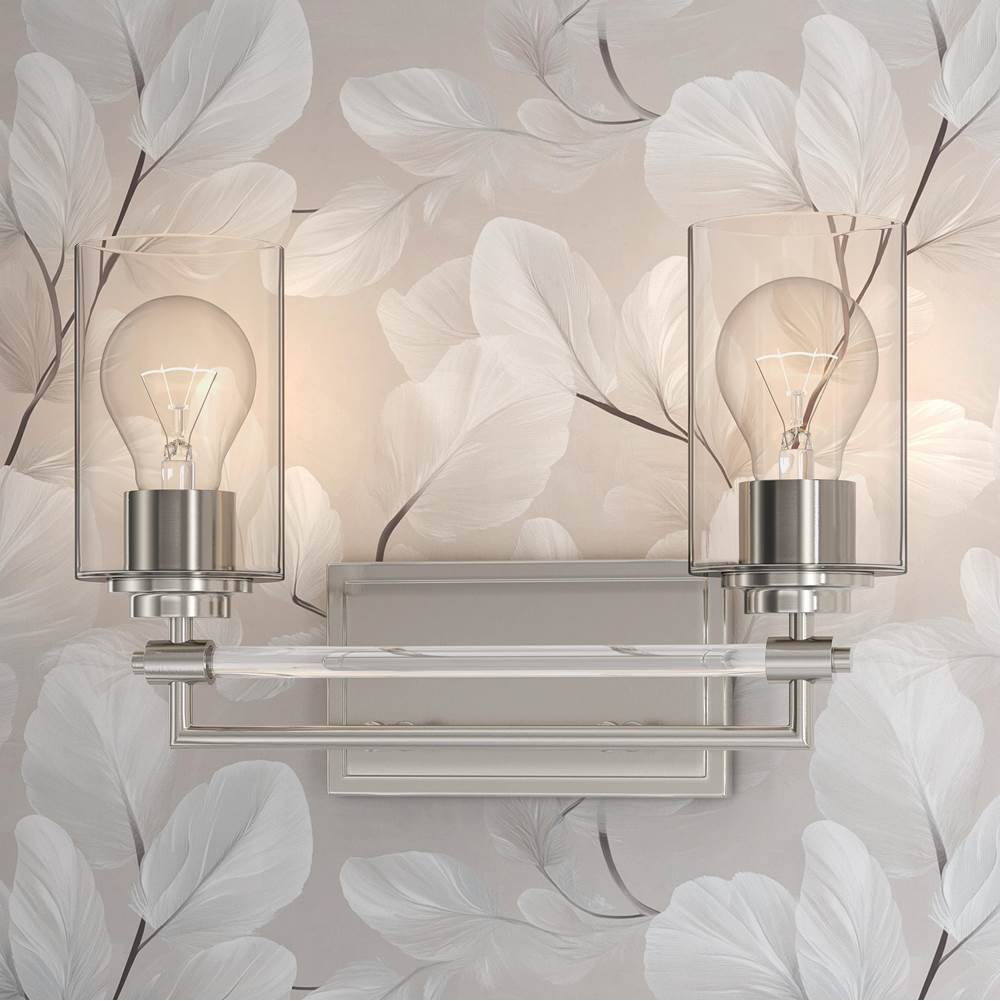 Minka-Lavery 2642-84 Brushed Nickel Binsly 15.75'' Wide 2-light Vanity Image 4