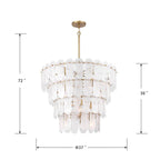 Minka-Lavery 2250-732 Legacy Brass Oldmill 37'' 15-light Pendant Image 3