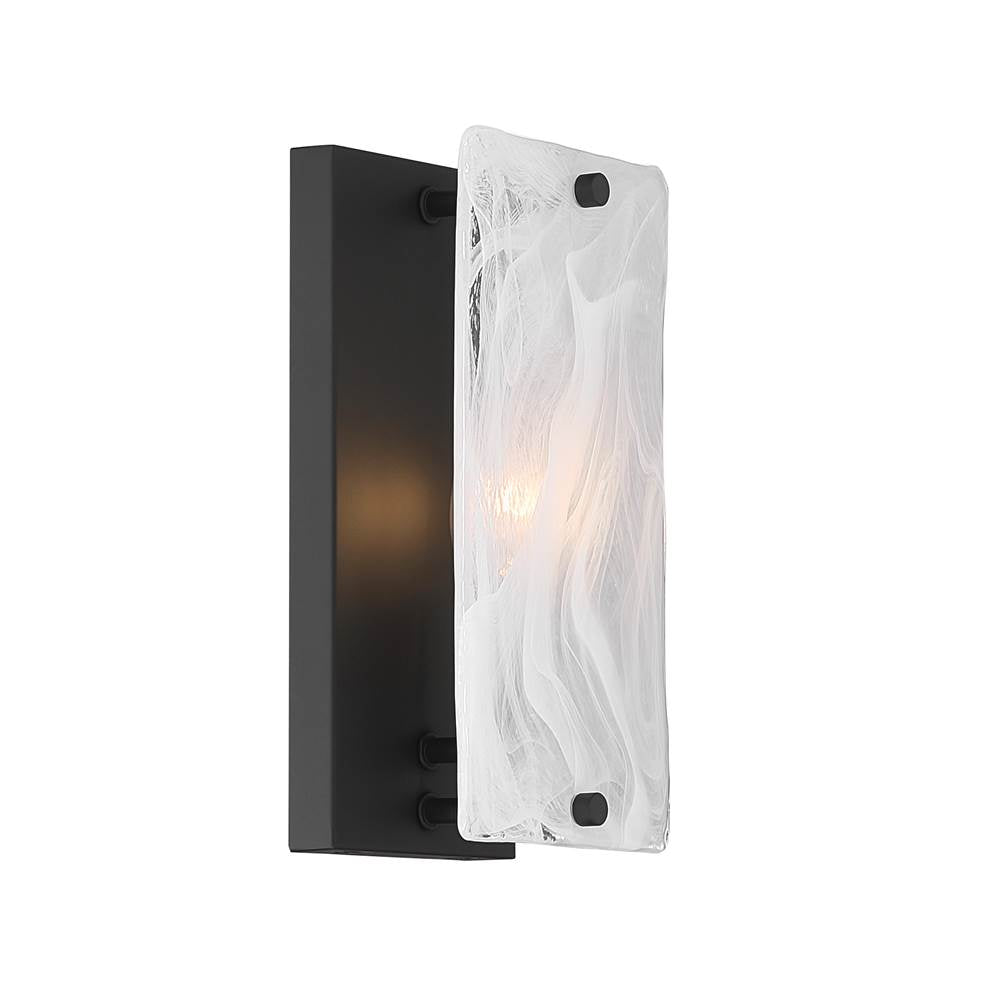 Minka-Lavery 3631-899 Dark Matte Black Veil 10'' High 1-light Wall Sconce Image 8