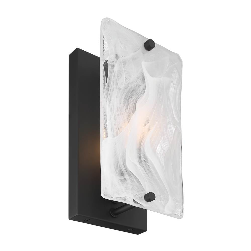 Minka-Lavery 3631-899 Dark Matte Black Veil 10'' High 1-light Wall Sconce Image 6