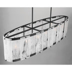 Minka-Lavery 3639-899 Dark Matte Black Veil 48'' 6-light Linear Chandelier Image 5