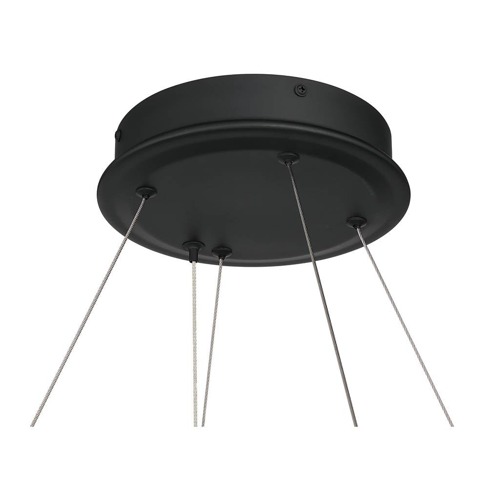 Minka-Lavery 2416-899-L Dark Matte Black Sevryn 36'' Led Pendant Image 5