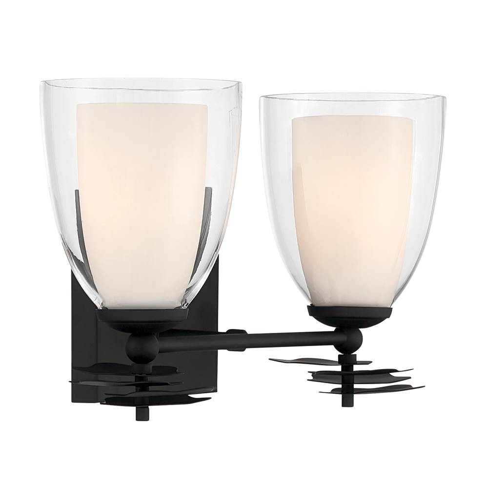 Minka-Lavery 10252-899 Dark Matte Black Elowen 13.25'' Wide 2-light Vanity Image 8