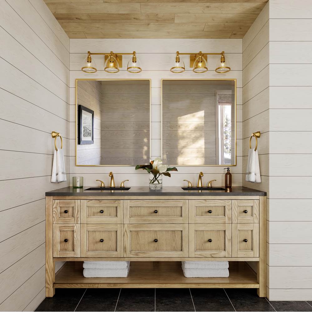 Minka-Lavery 15023-791 Brushed Gold Wynnfrost 24'' Wide 3-light Vanity Image 5