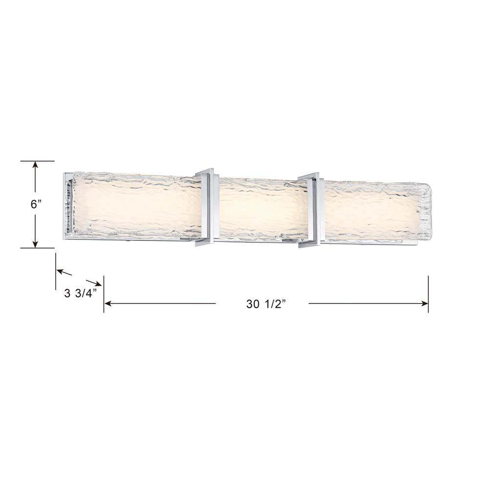 Minka-Lavery 5664-77-L Chrome Lumina 30.5'' Wide Led Bath Bar Image 3