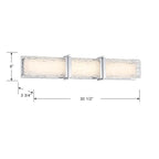 Minka-Lavery 5664-77-L Chrome Lumina 30.5'' Wide Led Bath Bar Image 3