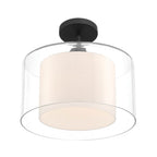 Minka-Lavery 2066-899 Dark Matte Black Seville 12.75'' 1-light Convertible Pendant/semi-flush Mount Image 6